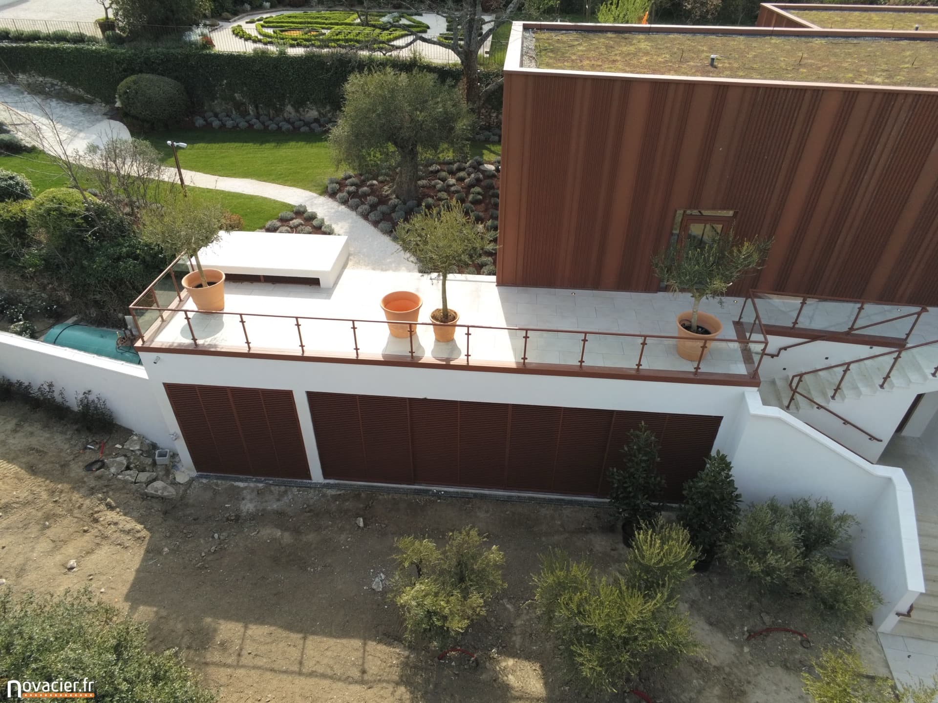 Bâtiment culturel SCAD - bardage et structure Corten - vue 6