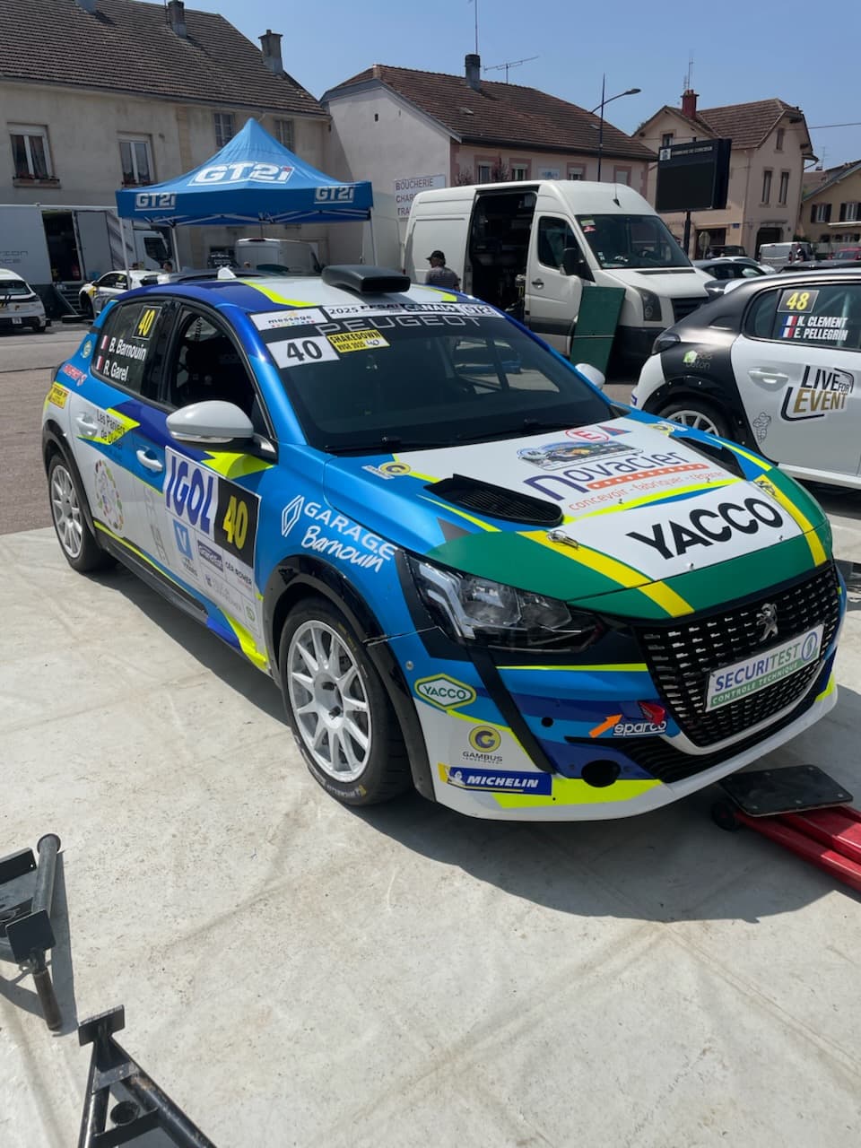 Peugeot 208 #40 de Benjamin Barnouin au parc - Coupe Stellantis 2025